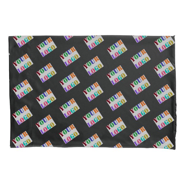 Custom Company Logo Pillow Case Your Colours (Front)