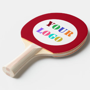 Custom Company Logo Ping Pong Paddle Your Colours