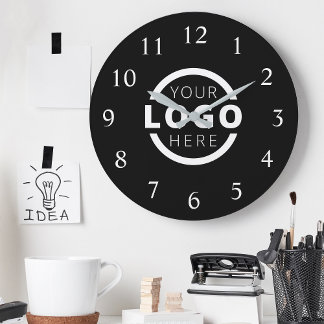 Custom Company Logo Promotional Branded Large Clock
