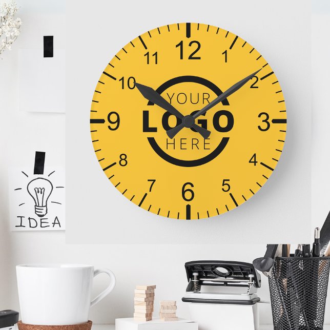 Custom Company Logo Promotional Branded Round Clock (Creator Uploaded)