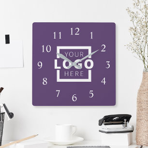 Custom Company Logo Promotional Branded Square Wall Clock
