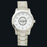 Custom Company Logo Promotional Branded Watch<br><div class="desc">Add your custom business corporate logo to create a unique wrist watch. Makes a great promotional giveaway or corporate gift for customers,  vendors,  employees or other special people. Choose from different types of watches like stainless steel. No minimum quantity,  no setup fees.</div>