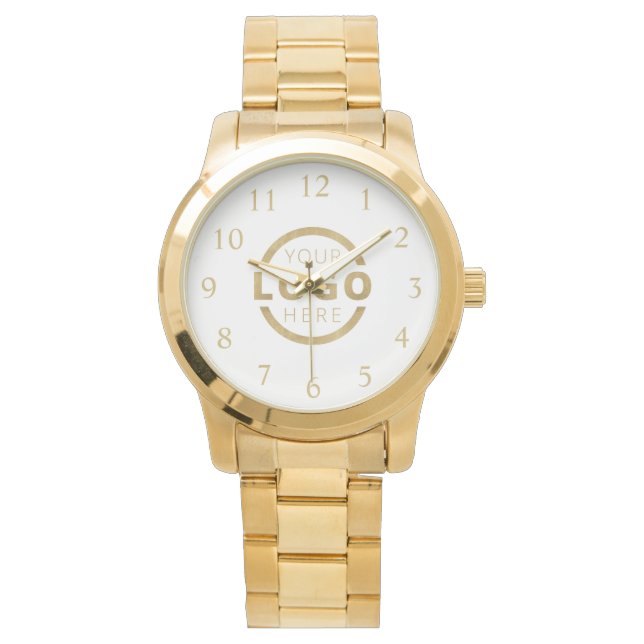 Custom Company Logo Promotional Branded Watch (Front)