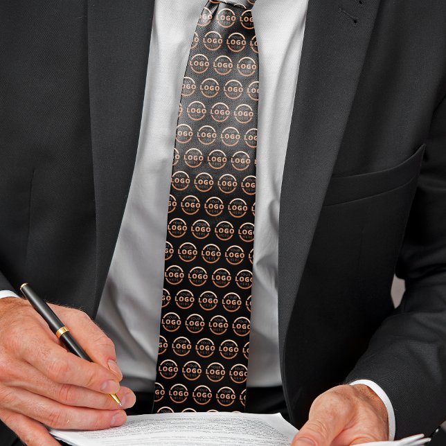 Custom Company Logo Promotional Business Corporate Tie (This tie is a great way to show off your company logo and make a professional impression.)