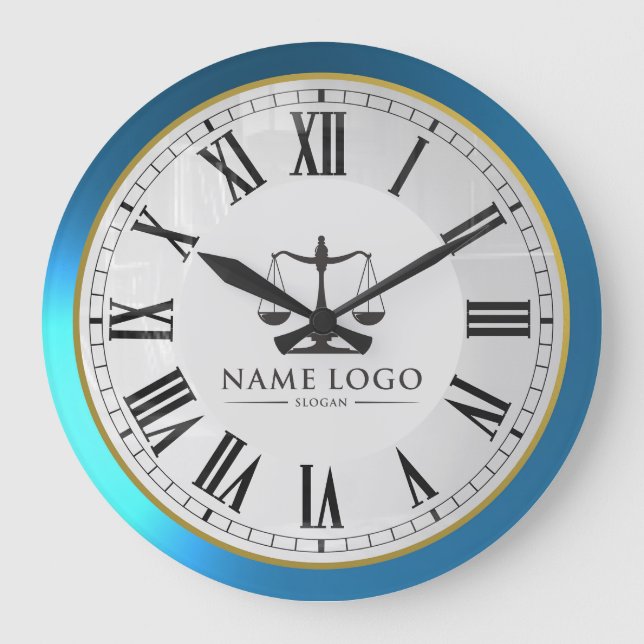 Custom Company Logo Promotional Large Clock (Front)