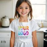 Custom Company Logo Promotional Uniform School Kids Apron<br><div class="desc">Easily personalize this custom apron with your own company logo. Promotional aprons custom branded with your business logo can be a uniform for employees,  wait staff,  and workshops,  or promotional giveaways for customers. This apron with pocket is ideal for kids. Available in other colours. No minimum order quantity.</div>