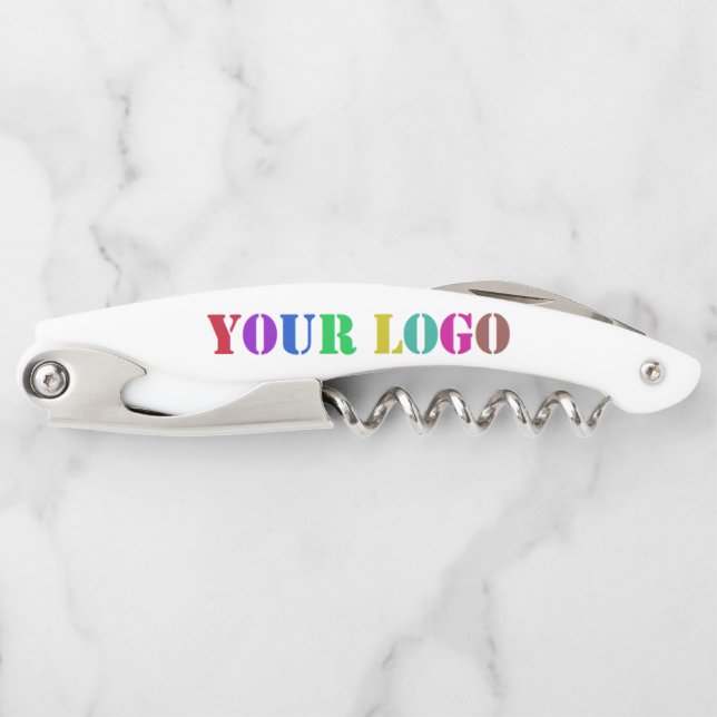 Custom Company Logo Promotional Waiter's Corkscrew (Front)