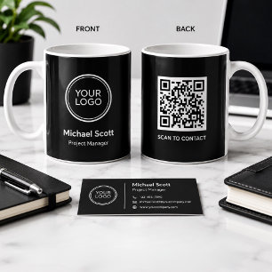 Custom Company Logo QR Code Mug Personalized