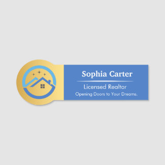 Custom Company Logo Staff Name Tag Design