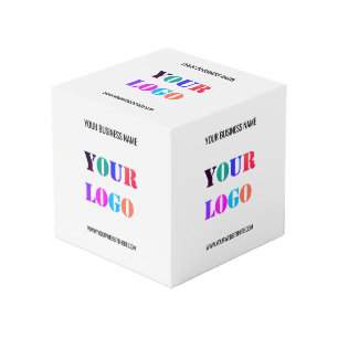 Custom Company Logo Texr Promotional Cube Template