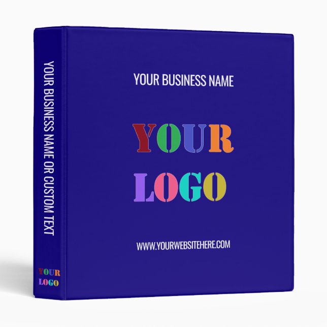 Custom Company Logo Text and Colour Business Binde Binder (Front/Spine)