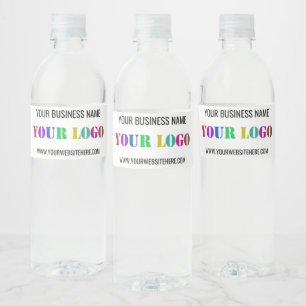 Custom Company Logo Text Bottle Labels Template