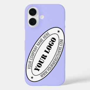 Custom Company Logo Text Branded iPhone Case
