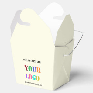 Custom Company Logo Text Business Favour Boxes