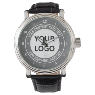 Custom Company Logo Text Business Gift Watch