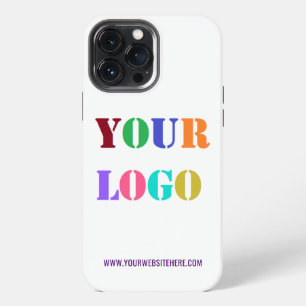 Custom Company Logo Text Business iPhone Case