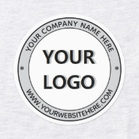 Custom Company Logo Text Business Labels Template