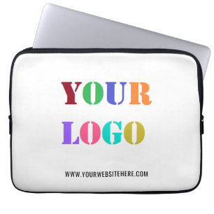 Custom Company Logo Text Business Laptop Sleeve
