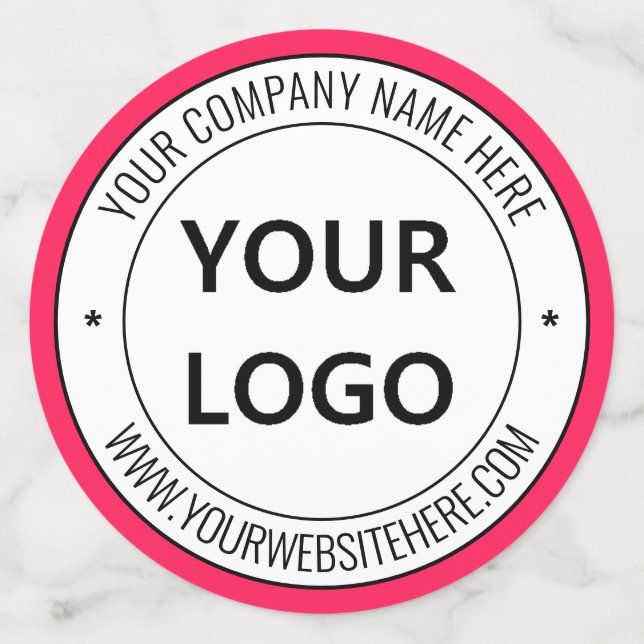 Custom Company Logo Text Business Party Confetti (Large Back)