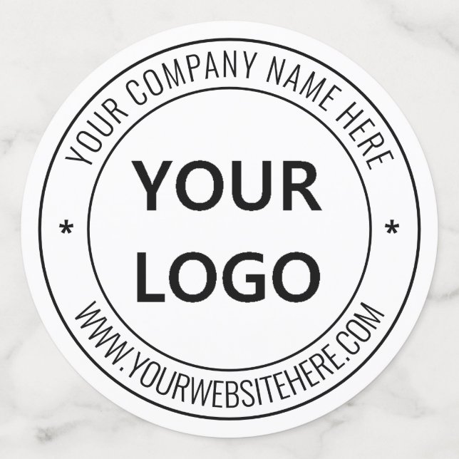 Custom Company Logo Text Business Party Confetti (Large Back)