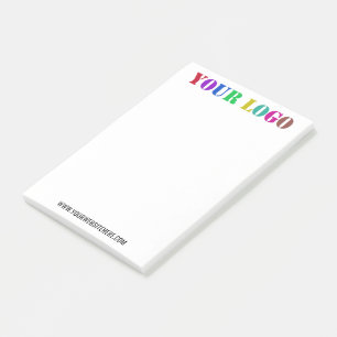 Custom Company Logo Text Business Post-it® Notes