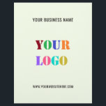 Custom Company Logo Text Business Promotion Flyer<br><div class="desc">Custom Colours and Fonts - Design Your Own Personalized Flyers with Your Company Logo and Text Promotional Business Flyer / Gift - Add Your Logo / Image or QR Code - Photo / and Text - Name / Information / More - Resize and move elements with Customization tool. Choose /...</div>