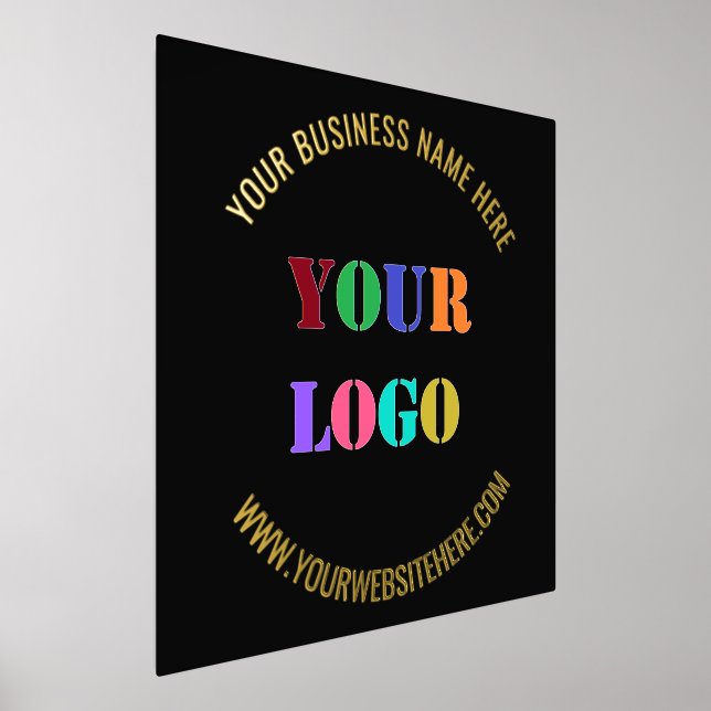 Custom Company Logo Text Foil Prints Your Colours (Laydown)