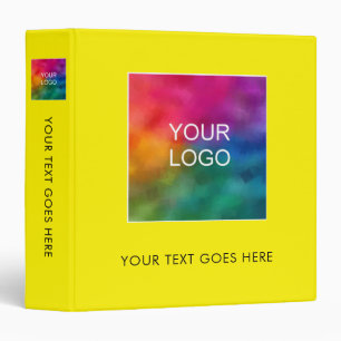 Custom Company Logo Text Here Elegant Template Binder