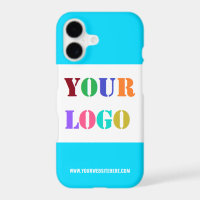 Custom Company Logo Text iPhone Case Example
