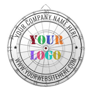 Custom Company Logo Text Personalized Dart Board