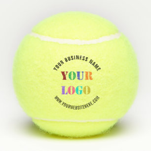 Custom Company Logo Text Personalized Tennis Balls
