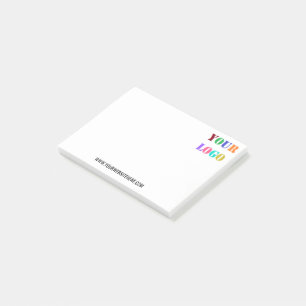 Custom Company Logo Text Post-it® Notes Template