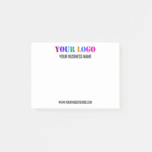 Custom Company Logo Text Post-it® Notes Template