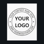 Custom Company Logo Text Promotion Business Flyers<br><div class="desc">Custom Colours and Fonts - Design Your Own Personalized Flyer with Your Company Logo and Text Promotional Business Flyers / Gift - Add Your Logo / Image or QR Code - Photo / and Text - Name / Information / More - Resize and move elements with Customization tool. Choose /...</div>