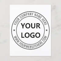 Custom Company Logo Text Promotion Business Flyers