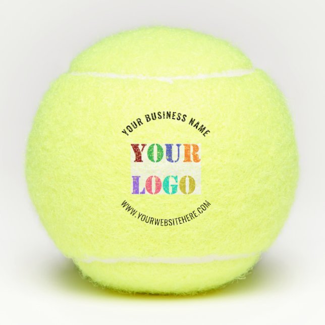 Custom Company Logo Text Promotional Tennis Balls (Front)
