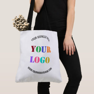 Custom Company Logo Text Promotional Tote Bag