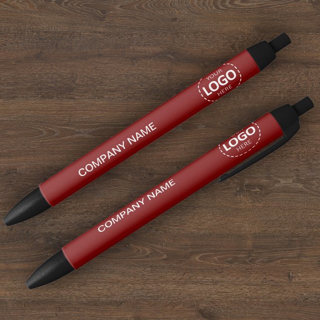 Custom Company Logo & Text Red Pen (Creator Uploaded)