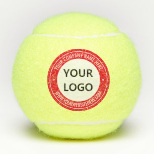 Custom Company Logo Text Tennis Balls Your Colours