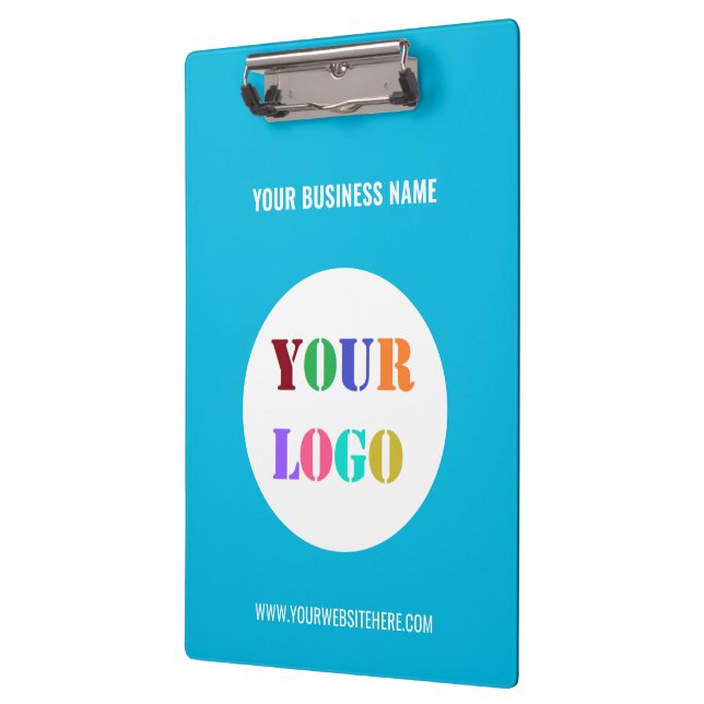 Custom Company Logo Text Your Business Clipboard (Left)