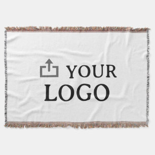 Custom Company Logo  Throw Blanket