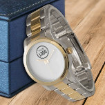 Custom Company Logo Watch<br><div class="desc">Personalize a Watch with this simple and minimalist Logo template, and promote your Company or Business to Increase leads and generate more sales. Add your Logo, If you need help or matching items, please contact me</div>