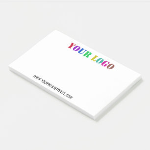 Custom Company Logo Website Business Post it Notes