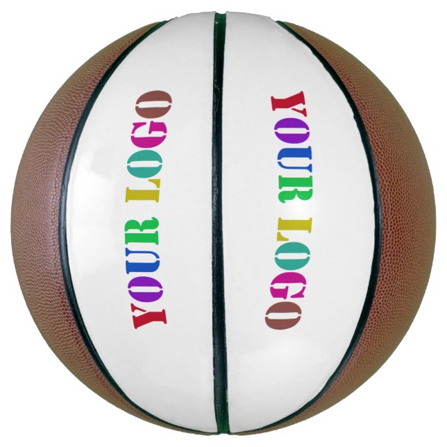 Custom Company Logo Your Business Basketball Gift (Vertical)