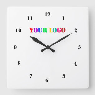Custom Company Logo Your Business Clock