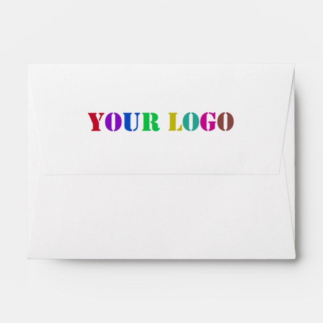 Custom Company Logo Your Business Envelope (Back (Top Flap))