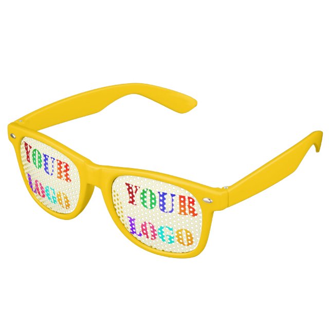 Custom Company Logo Your Business Party Sunglasses (Angled)