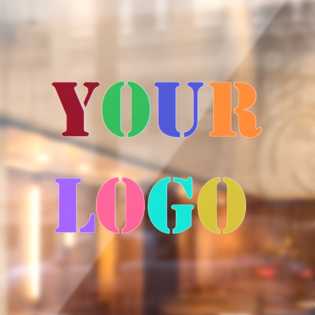 Custom Company Logo Your Business Window Cling (Sheet 2)
