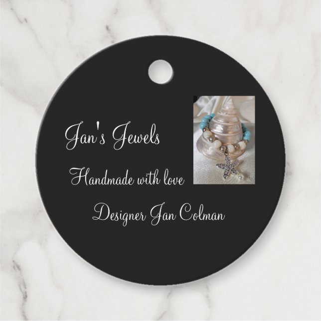 Custom company name favour tags (Front)