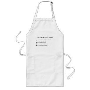 Custom Company Name Text Info Personalized Apron